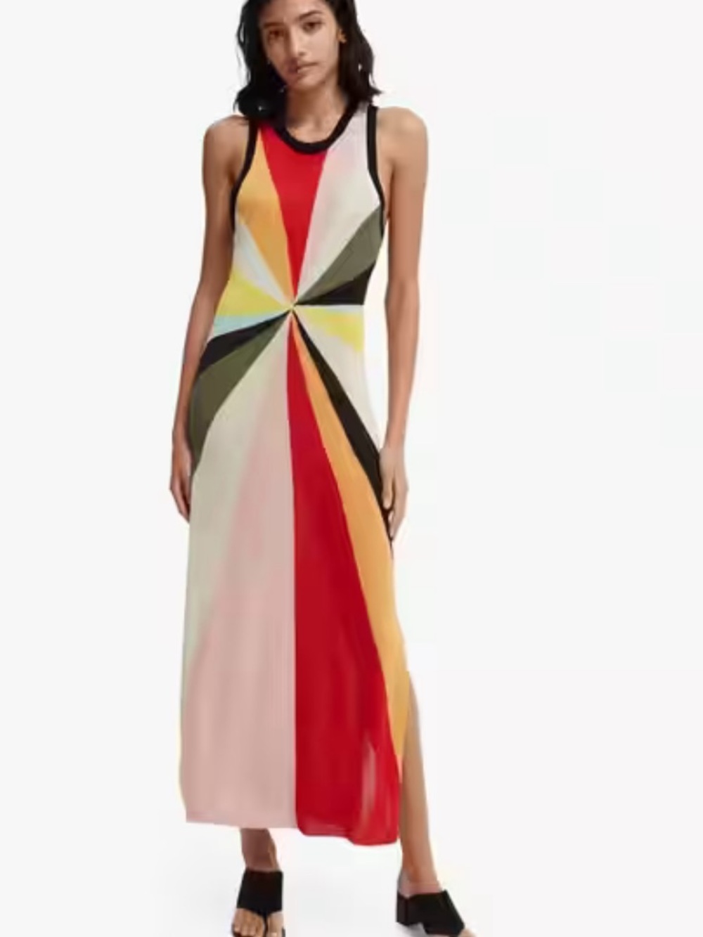 Scotch & Soda “Born to Love” Lurex Rainbow Starburst Maxi Dress M
